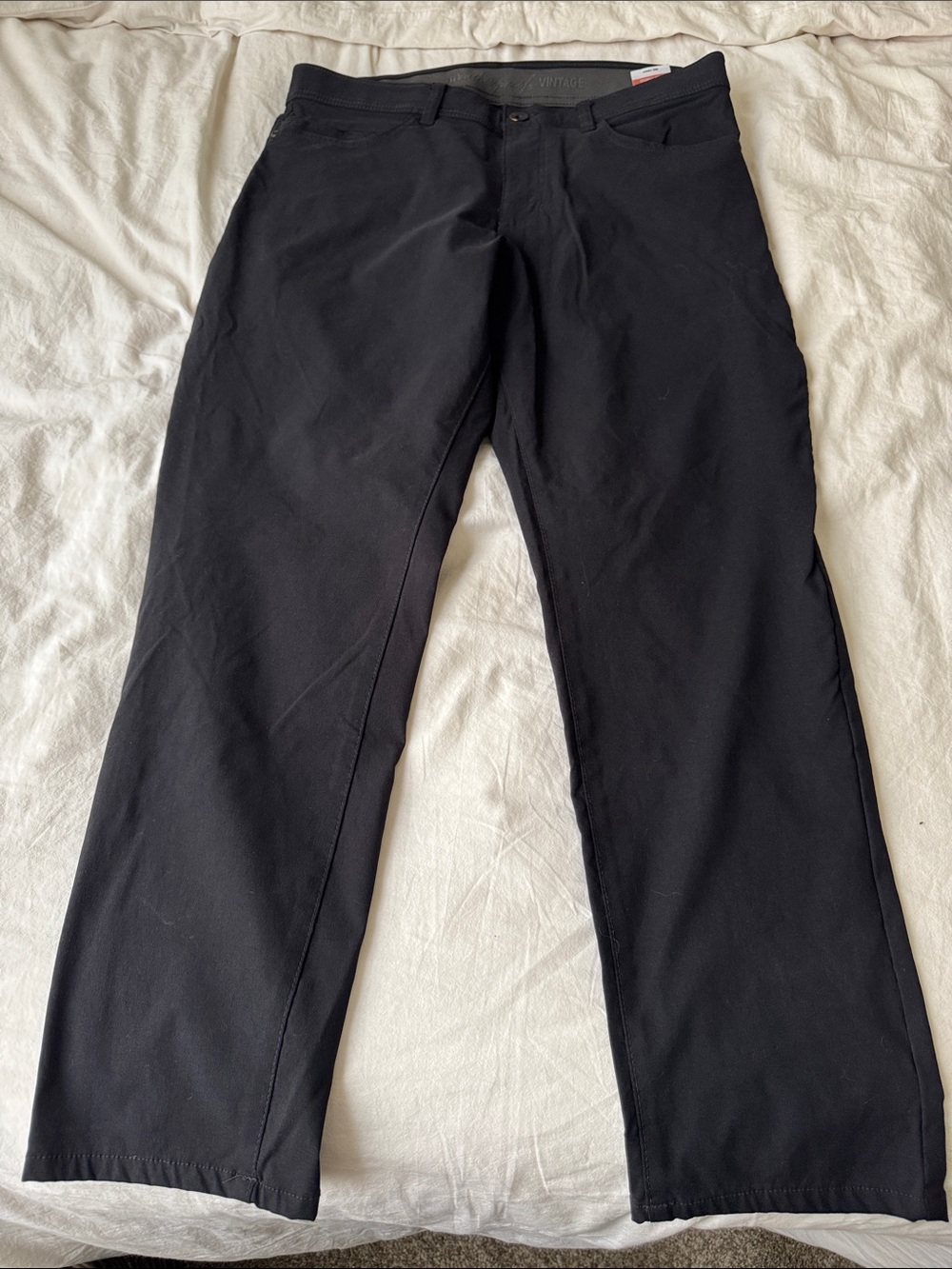 Weatherproof Men's Black Chinos - Straight Fit